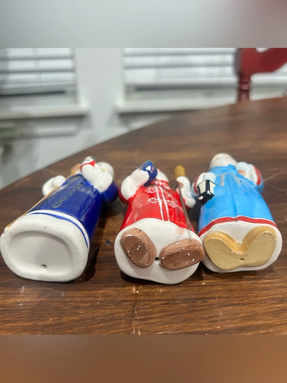 3 Crate and Barrel Around the World Santa Ornaments-2014 Greece, Russia & Norway